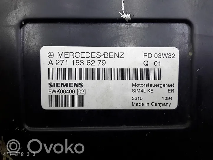 Mercedes-Benz C W203 Moottorin ohjainlaite/moduuli a2711536279