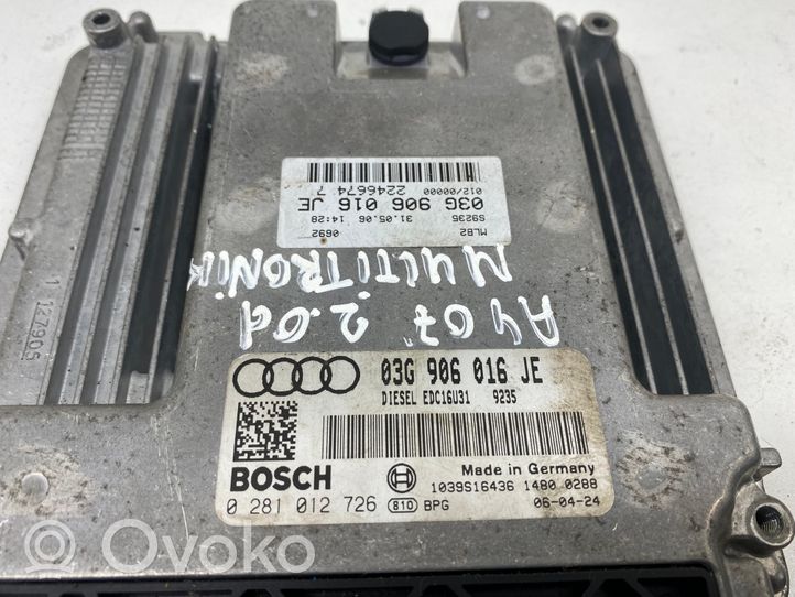 ZAZ 101 Komputer / Sterownik ECU silnika 03G906016JE