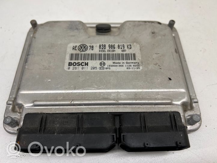 Volkswagen PASSAT B5.5 Sterownik / Moduł ECU 038906019KD