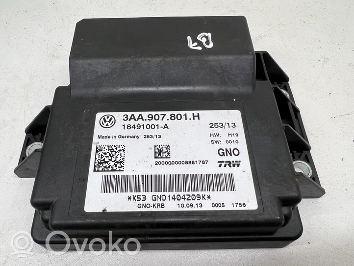 Volkswagen PASSAT B7 Module de commande de frein à main 3AA907801H