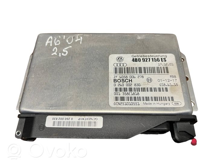 Audi A6 Allroad C5 Module de contrôle de boîte de vitesses ECU 4B0927156ES