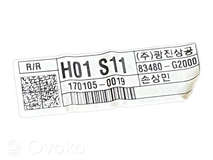 Hyundai Ioniq Elektryczny podnośnik szyby drzwi przednich 83481G2001