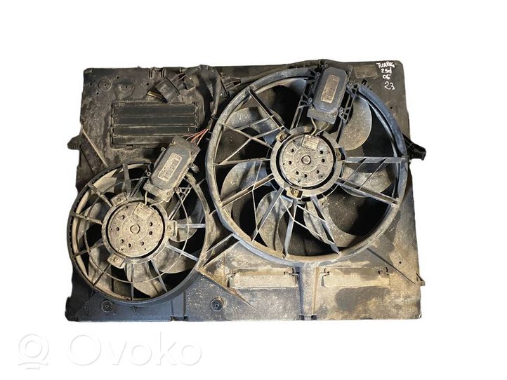 Volkswagen Touareg I Ventilatore di raffreddamento elettrico del radiatore 7L0121203F