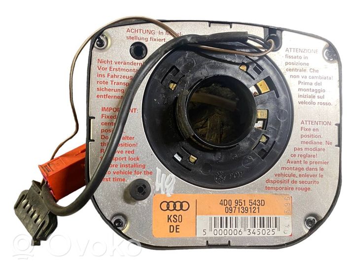 Audi A6 S6 C5 4B Bague collectrice/contacteur tournant airbag (bague SRS) 4D0951543D