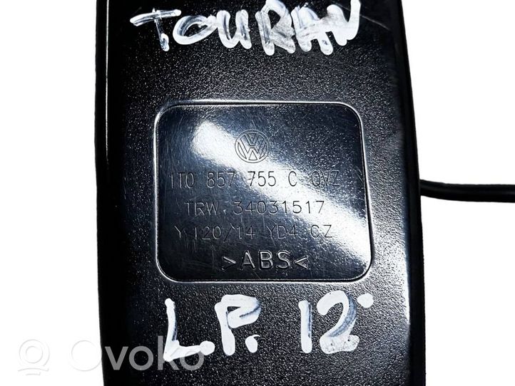 Volkswagen Touran II Boucle de ceinture de sécurité avant 1T0857755C