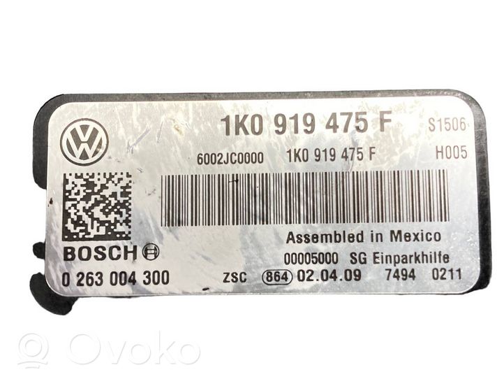 Volkswagen Caddy Pysäköintitutkan (PCD) ohjainlaite/moduuli 1K0919475F