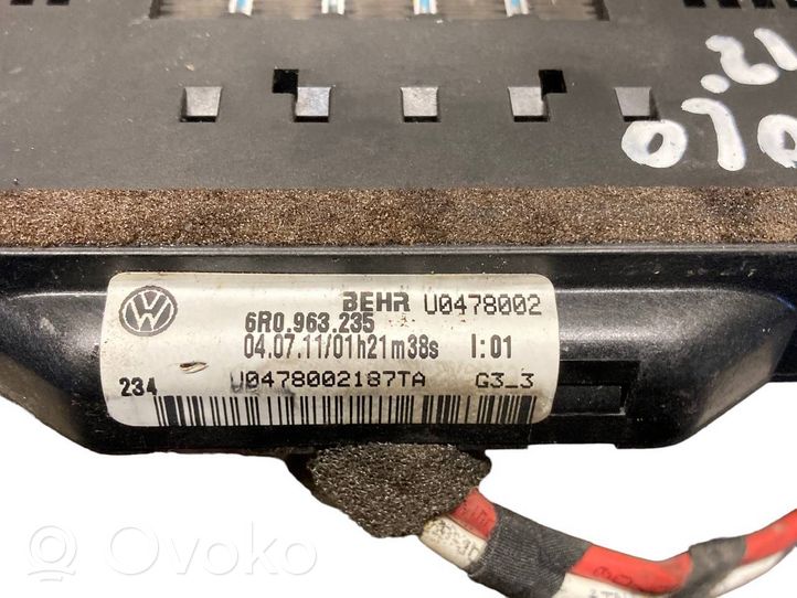 Volkswagen Polo V 6R Electric cabin heater radiator 6R0963235