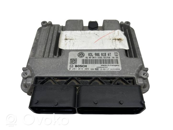 Volkswagen Jetta VI Unité de commande, module ECU de moteur 03L906018AT