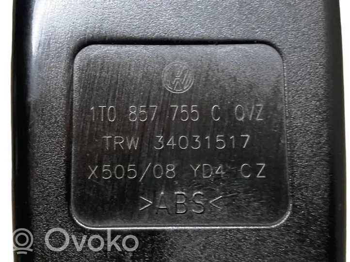 Volkswagen Touran I Передняя поясная пряжка 1T0857755C