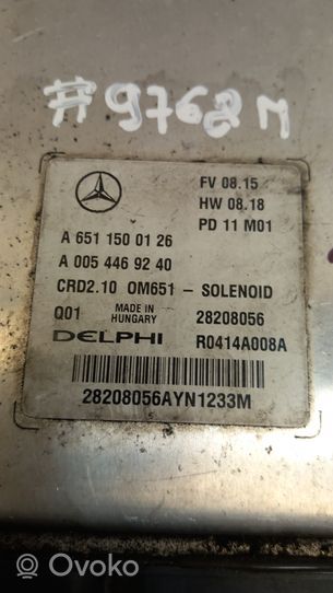 Mercedes-Benz E W212 Moottorin ohjainlaite/moduuli A6511500126