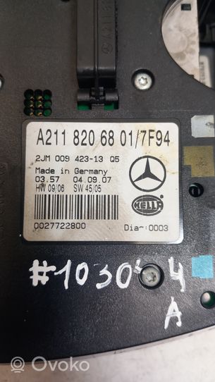 Mercedes-Benz E W211 Sunroof switch A2118206801