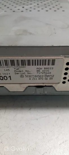 Mercedes-Benz E W211 GPS-navigaation ohjainlaite/moduuli A2118706689