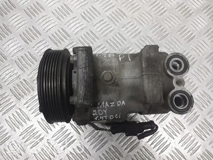 Mazda 2 Kompresor / Sprężarka klimatyzacji A/C 2S6119D629AE