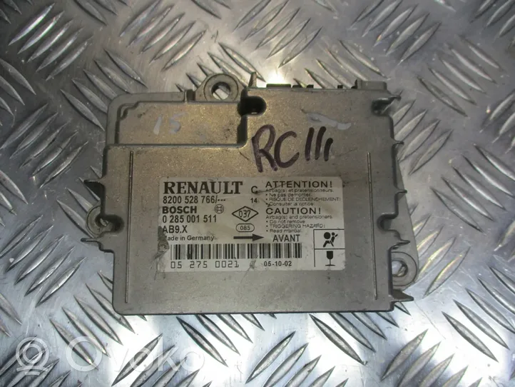 Renault Clio III Centralina/modulo airbag 8200528766