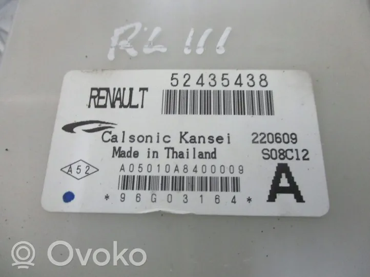 Renault Laguna III Komputer / Sterownik ECU i komplet kluczy 52435438