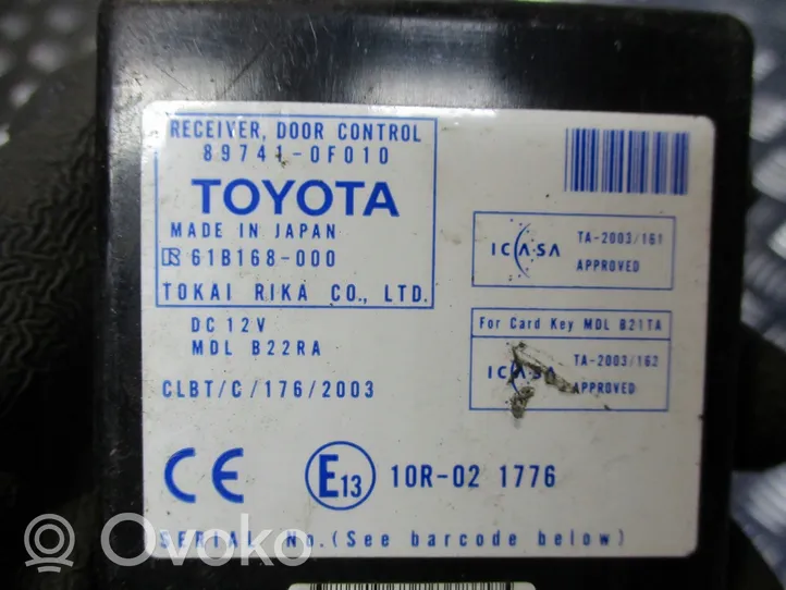 Toyota Corolla Verso E121 Muut laitteet 89741-0F010