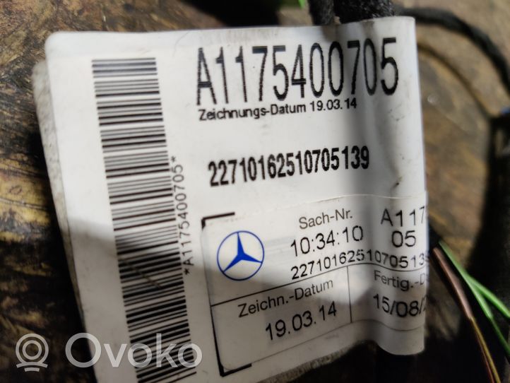 Mercedes-Benz CLA C117 X117 W117 Wiązka przewodów drzwi przednich A1175400705