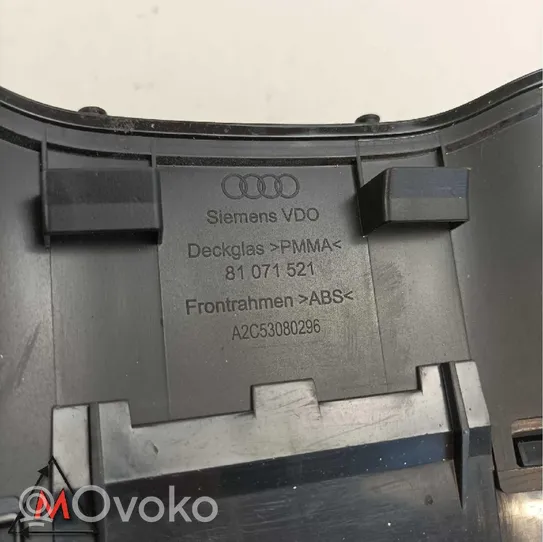 Audi A3 S3 8P Spidometrs (instrumentu panelī) 8P0920931