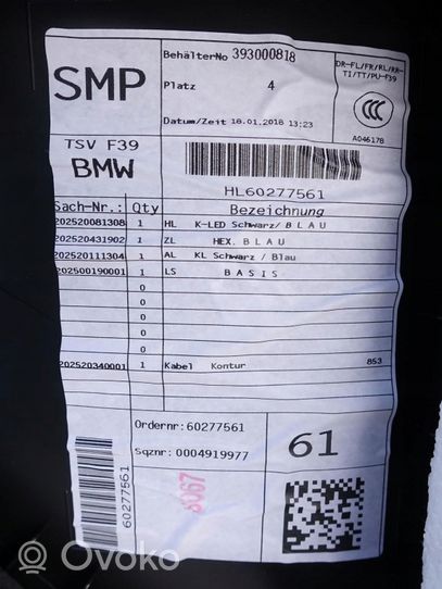 BMW X2 F39 Apmušimas galinių durų (obšifke) 6027756