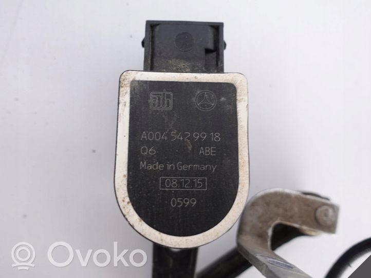 Mercedes-Benz CLS C218 X218 Augstuma sensors (priekšējo lukturu) A0045429918