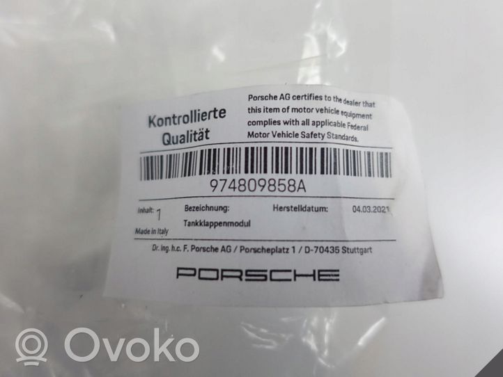 Porsche Panamera (971) Bouchon, volet de trappe de réservoir à carburant 974809858A