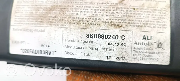 Volkswagen PASSAT B5 Istuimen turvatyyny 3B0880240C