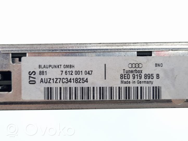 Audi A4 S4 B8 8K GPS-navigaation ohjainlaite/moduuli 8E0919895B