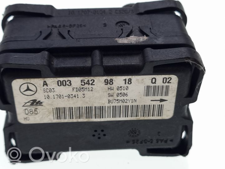 Mercedes-Benz C AMG W203 ESP acceleration yaw rate sensor A0035429818