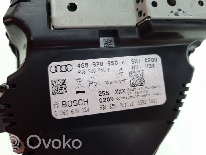 Audi A6 C7 Nopeusmittari (mittaristo) 4G8920950K