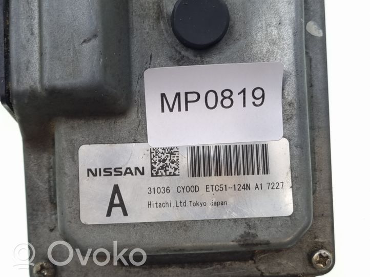 Nissan Murano Z50 Centralina/modulo del motore 31036CY00D