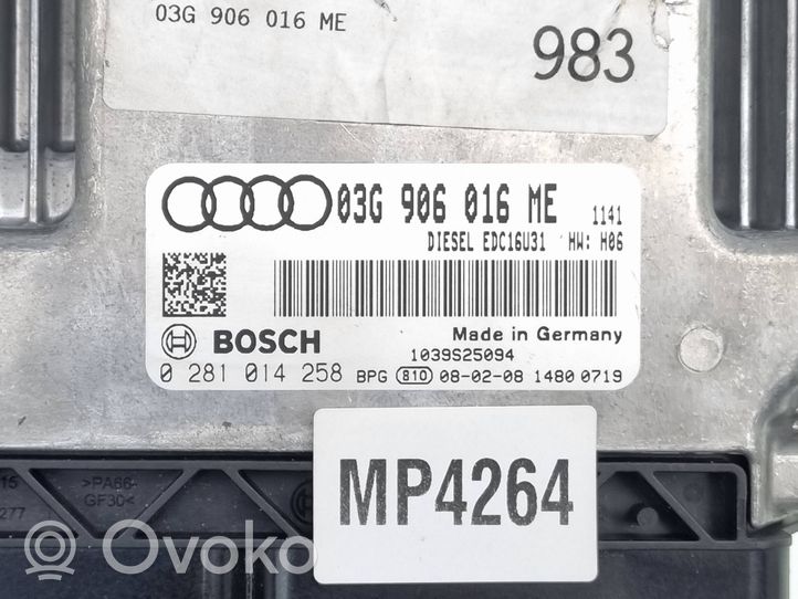 Audi A6 S6 C6 4F Engine control unit/module 03G906016ME