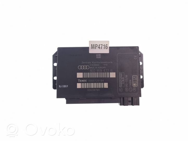 Audi A4 S4 B6 8E 8H Module confort 8E0959433AL