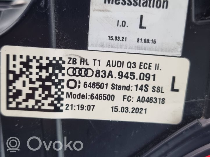 Audi Q3 F3 Lampa tylna 83A945091