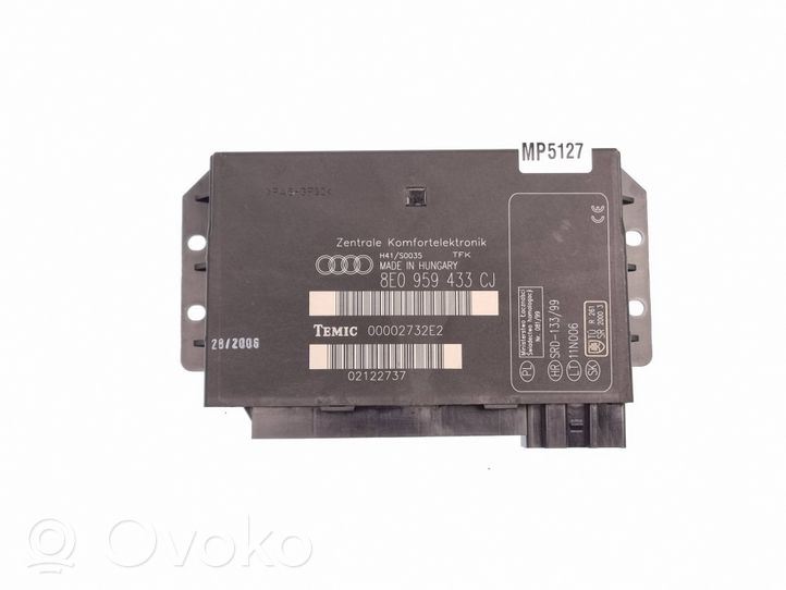 Audi A4 S4 B7 8E 8H Moduł / Sterownik komfortu 8E0959433CJ