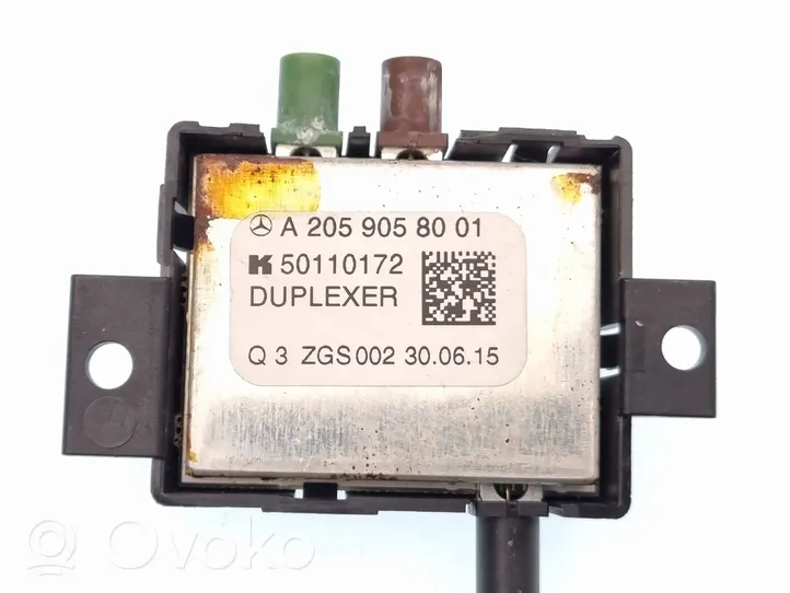 Mercedes-Benz C W205 Bluetooth antena A2059058001