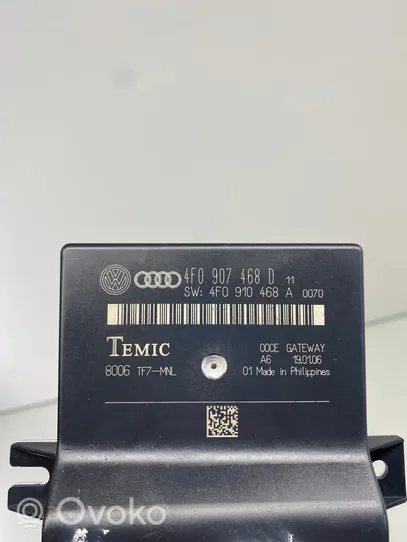 Audi A6 S6 C6 4F Module de passerelle 4F0907468D