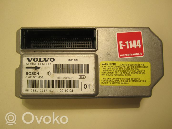 Volvo V70 Turvatyynyn ohjainlaite/moduuli 8651523