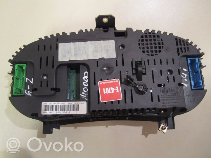 Audi A2 Compteur de vitesse tableau de bord 8Z0920900A