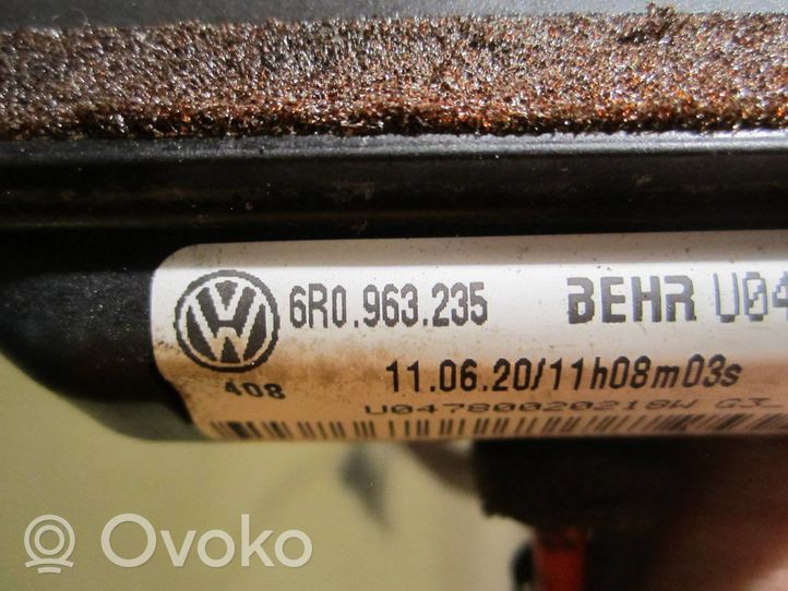 Volkswagen Polo V 6R Sähköinen ohjaamon lämmittimen säteilylämmitin 6R0963235