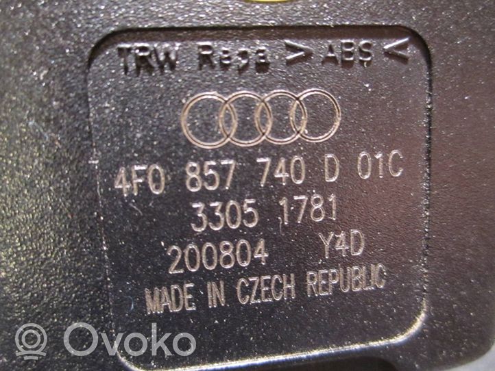 Audi A6 S6 C6 4F Fibbia della cintura di sicurezza posteriore 4F0857740D