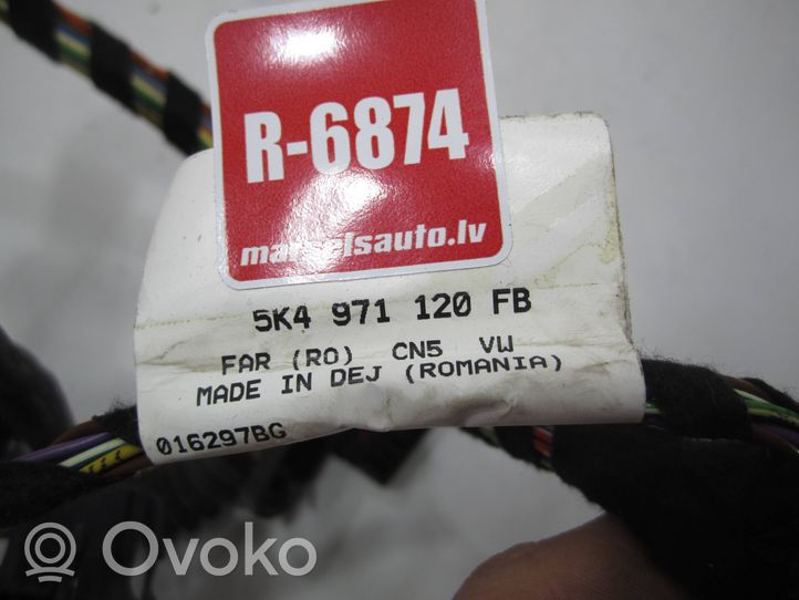 Volkswagen Golf VI Front door wiring loom 5K4971120FB