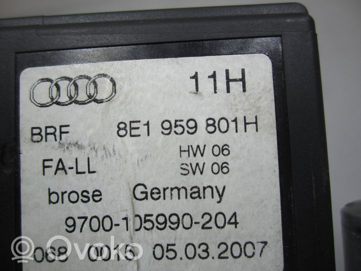 Audi A4 S4 B7 8E 8H Motorino alzacristalli della portiera anteriore 8E1959801H
