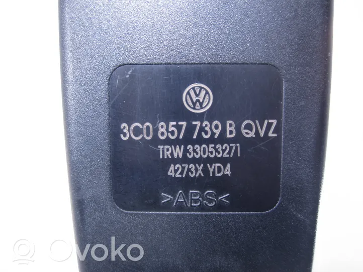 Volkswagen PASSAT CC Klamra tylnego pasa bezpieczeństwa 3C0857739B