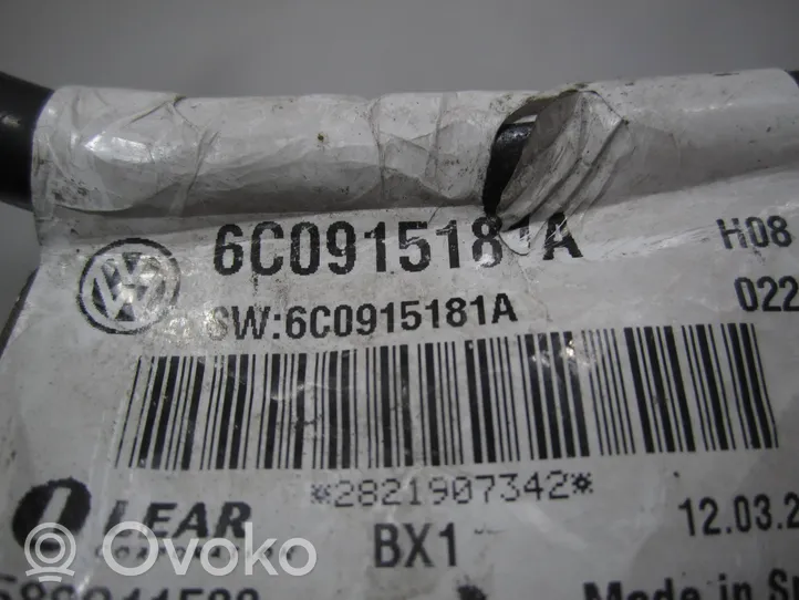 Volkswagen Polo V 6R Minus / Klema / Przewód akumulatora 6C0915181A