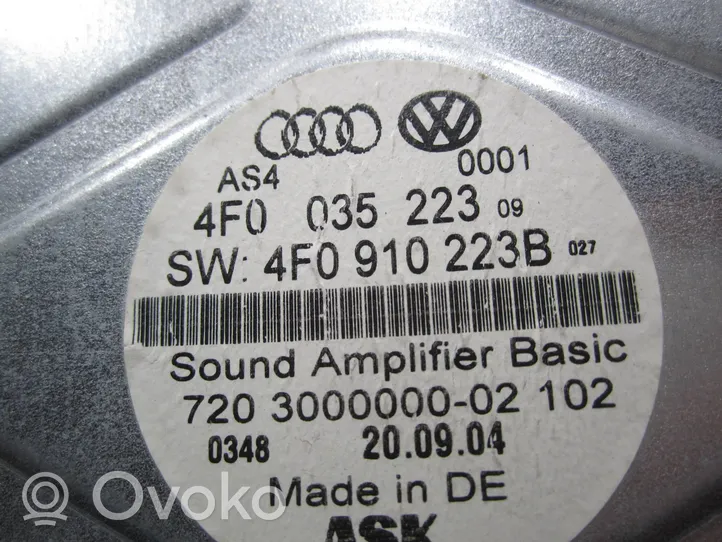 Audi A6 S6 C6 4F Amplificatore 4F0035223