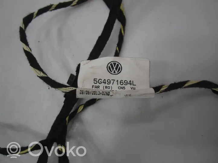 Volkswagen Golf VII Wiązka przewodów drzwi tylnych 5G4971694L