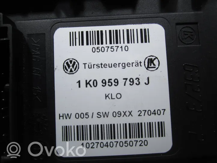 Volkswagen Golf V Silniczek podnośnika szyby drzwi przednich 1K0959793J