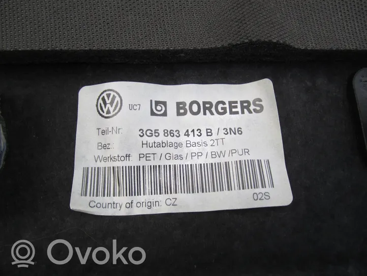 Volkswagen PASSAT B8 Półka tylna bagażnika 3G5863413B