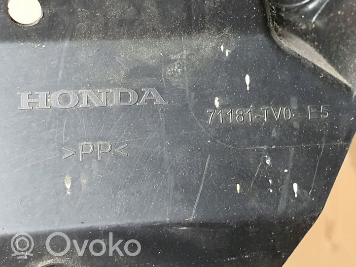 Honda Civic IX Piastra paramotore/sottoscocca paraurti anteriore 71181TV0E5