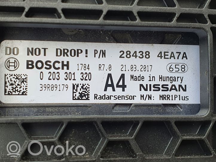 Nissan Qashqai Capteur radar de distance 284384EA7A